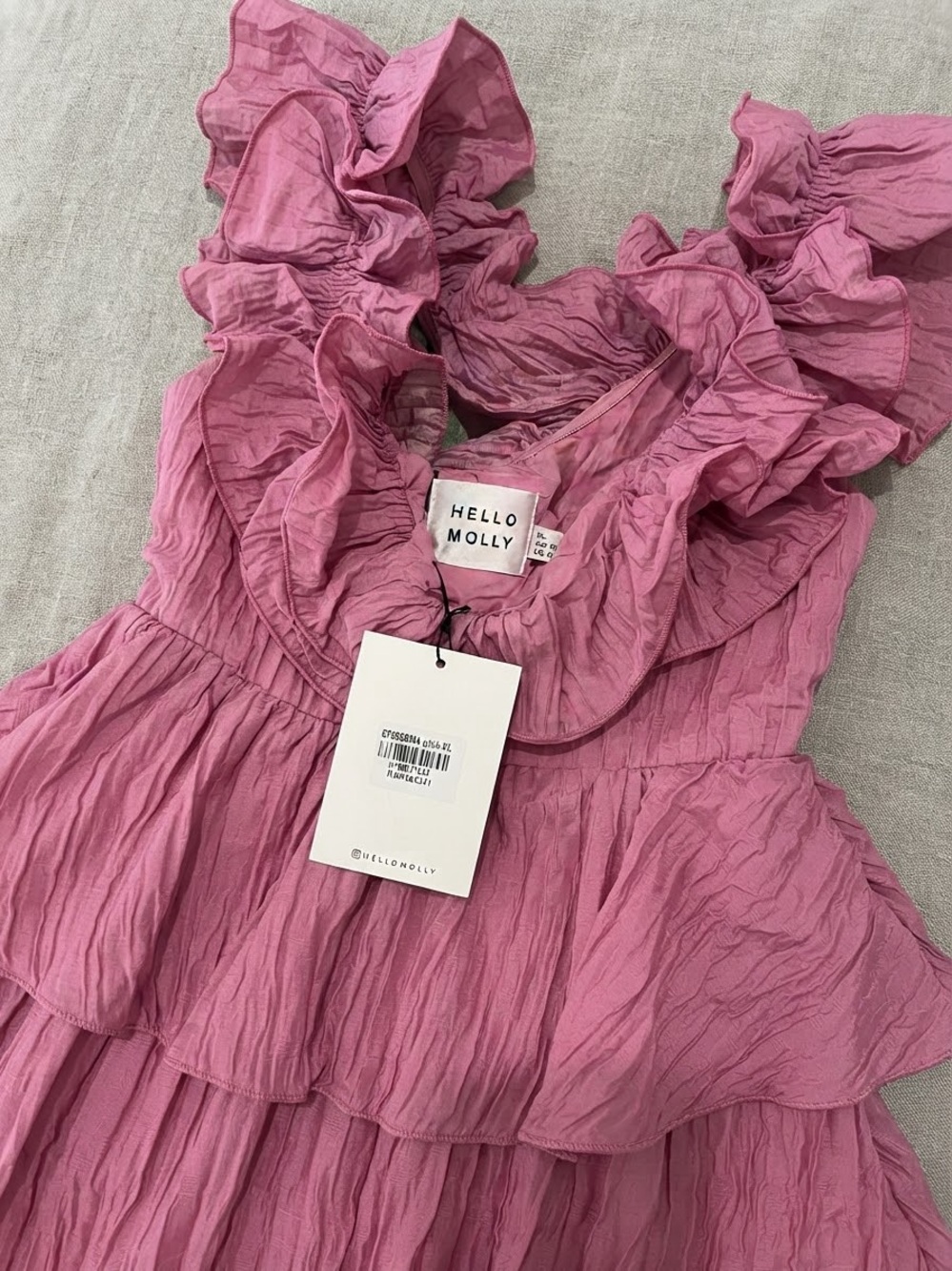 Hello Molly Pink Ruffle-Trim Maxi - Picture 2 of 4